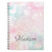 Hübsch Pink Glitzer Girly Glamour Notizblock (Vorderseite)