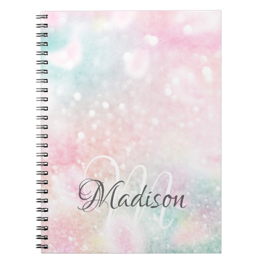 Hübsch Pink Glitzer Girly Glamour Notizblock (Vorderseite)