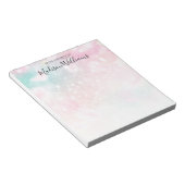 Hübsch Pink Glitzer Girly Glamour Notizblock (angewinkelt)