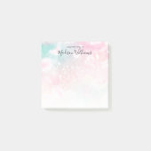 Hübsch Pink Glitzer Girly Glamour Post-it Klebezettel (Vorderseite)