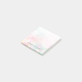 Hübsch Pink Glitzer Girly Glamour Post-it Klebezettel (angewinkelt)