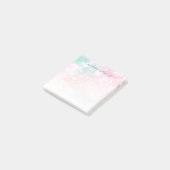 Hübsch Pink Glitzer Girly Glamour Post-it Klebezettel (angewinkelt)