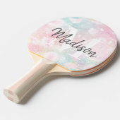 Hübsch Pink Glitzer Girly Glamour Tischtennis Schläger (Vorderseite)