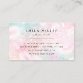 Hübsch Pink Glitzer Girly Glamour Visitenkarte (Rückseite)