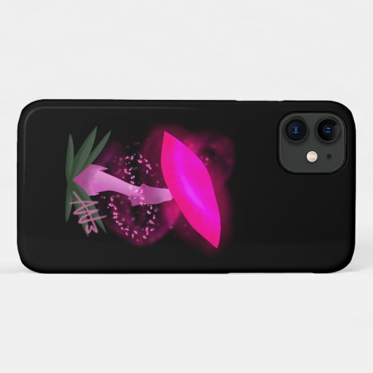 Hübsch Pink Glows Mushroom Case-Mate-Phone Case (Rückseite (Horizontal))
