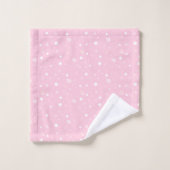 HÜBSCH PINK GRAY SPRITZER CUSTOM TOWEL SET (Waschlappen)