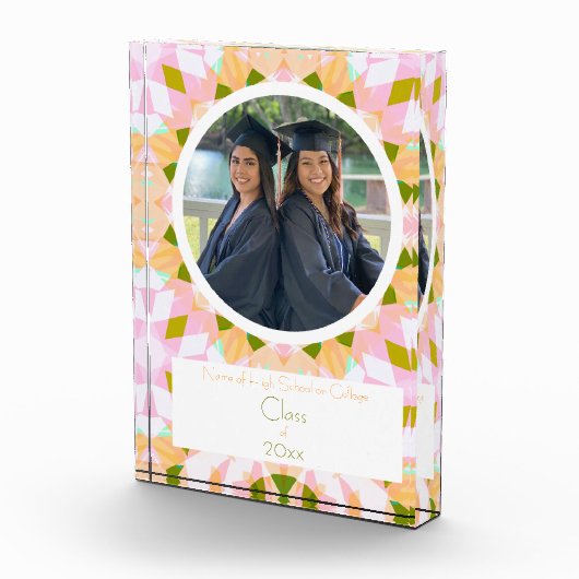 Hübsch Pink Green Abschluss Foto Keepake Geschenk (Rechts)