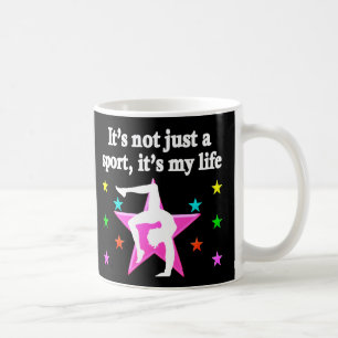HÜBSCH PINK GYMNASTICS IST MEIN LEBENSDESIGN KAFFEETASSE