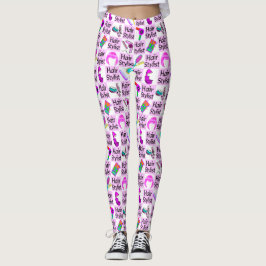 HÜBSCH PINK HAIR STYLIST-LEGGINGS LEGGINGS