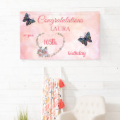 Hübsch Pink Happy 105. Geburtstag Banner (Insitu)