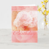 Hübsch Pink Happy Birthday Peonies Card Karte (Gelbe Blume)