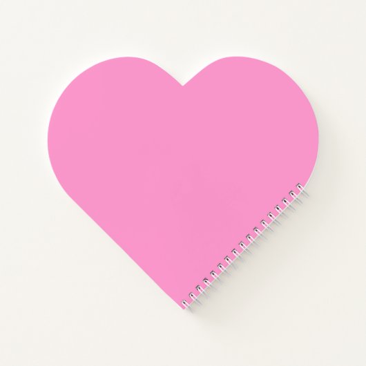 HÜBSCH PINK HEART NOTEBOOK NOTIZBLOCK (Rückseite)