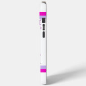 Hübsch Pink Holo Butterfly iPhone 15 Pro Max Fall Case-Mate iPhone Hülle (Rückseite / Links)