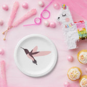 Hübsch Pink Hummingbird Pappteller (Party)