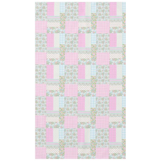 Hübsch Pink Hund Rose Imitate Patchwork Tablette Tischdecke (Vorderseite)