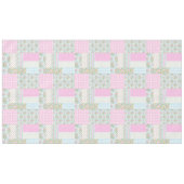 Hübsch Pink Hund Rose Imitate Patchwork Tablette Tischdecke (Vorderseite (Horizontal))