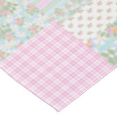 Hübsch Pink Hund Rose Imitate Patchwork Tablette Tischdecke (Schrägansicht)