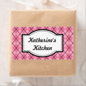 Hübsch Pink Kitchen Labels (Insitu)