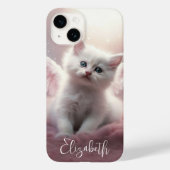 Hübsch Pink Kitten Case-Mate iPhone Hülle (Rückseite)