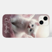 Hübsch Pink Kitten Case-Mate iPhone Hülle (Rückseite (Horizontal))