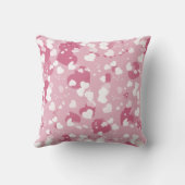 Hübsch Pink Liebe Herz Personalisiert Kissen (Rückseite)