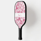 Hübsch Pink Liebe Herz Personalisiert Pickleball Schläger (Links)