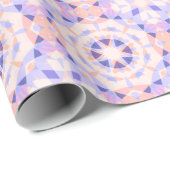 Hübsch Pink Lila Baby Girl's Birthday Magic Star Geschenkpapier (Rolleneckpunkt)