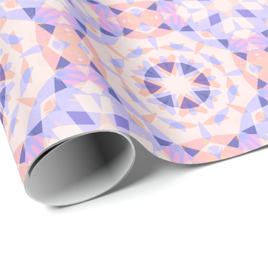 Hübsch Pink Lila Baby Girl's Birthday Magic Star Geschenkpapier (Rolleneckpunkt)