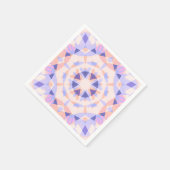 Hübsch Pink Lila Baby Girl's Birthday Magic Star Serviette (Ecke)