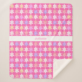HÜBSCH PINK LILA GELBEN WEISSE KLEINE BLUME TAISCH SHERPADECKE