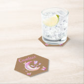 Hübsch Pink-Mond, Schmetterling, Blütenblume - Mon Untersetzer (Vor Ort)