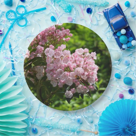 Hübsch Pink Mountain Laurel Blume Pappteller (Party)