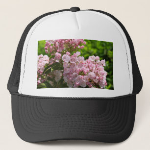 Hübsch Pink Mountain Laurel Blume Truckerkappe