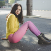 Hübsch Pink Ombre Gradient Leggings