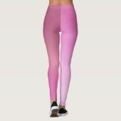 Hübsch Pink Ombre Gradient Leggings (Rückseite)