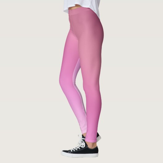 Hübsch Pink Ombre Gradient Leggings (Links)