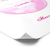 Hübsch Pink Parfüm Flasche Personalisiert Poster (Ecke)