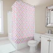 HÜBSCH PINK PASTEL SPOT PATTERN SHOWER CURTAN DUSCHVORHANG (Beispiel)