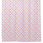HÜBSCH PINK PASTEL SPOT PATTERN SHOWER CURTAN DUSCHVORHANG (Vorderseite)