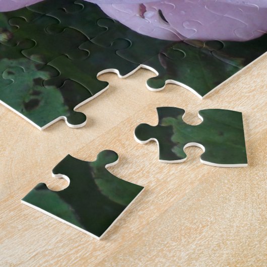 Hübsch Pink Peonie mit Raindrops Puzzle (Seite)