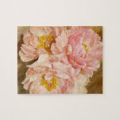 Hübsch Pink Peonies Blume Bouquet Puzzle (Horizontal)