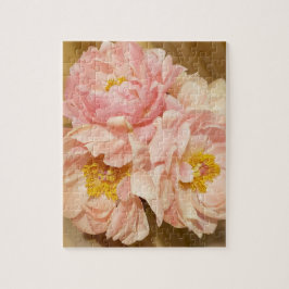 Hübsch Pink Peonies Blume Bouquet Puzzle