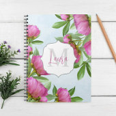 Hübsch-Pink-Peonies-Bouquet-Notebook Notizblock