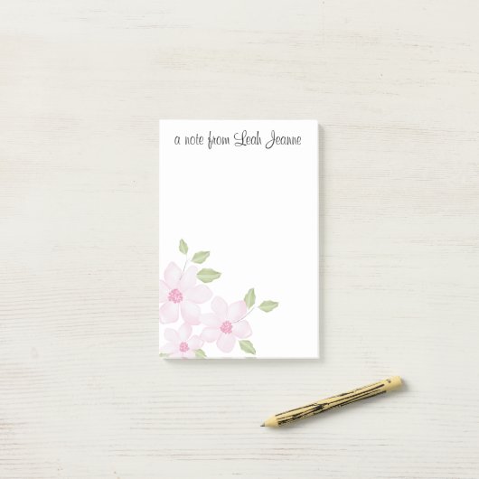 Hübsch Pink Peonies Bouquet Post-it Klebezettel (Auf Schreibtisch)