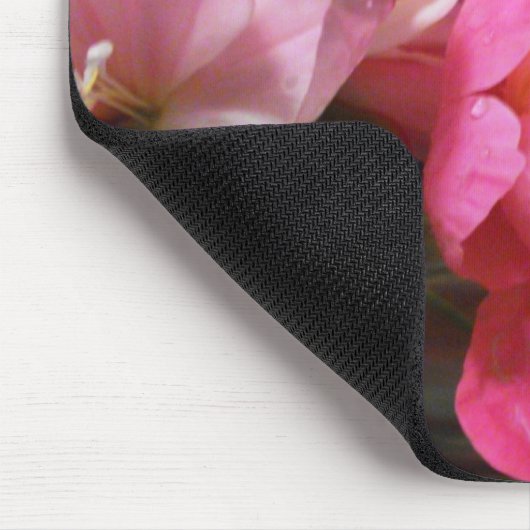Hübsch Pink Peony Blumen Zuhause Office Mousepad (Ecke)