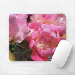 Hübsch Pink Peony Blumen Zuhause Office Mousepad