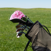 Hübsch Pink Peony Golf Headcover (In SItu)