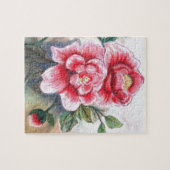 Hübsch Pink Peony Jigsaw Puzzle (Horizontal)