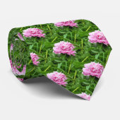 Hübsch Pink Peony Krawatte (Gerollt)