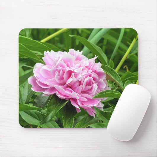 Hübsch Pink Peony Mousepad (Mit Mouse)